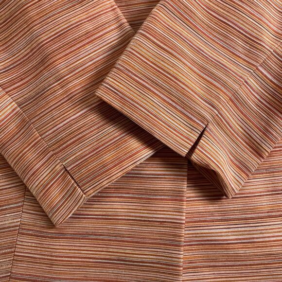 Lord & Taylor Striped Blazer 16W Career Jacket Peach Lightweight Casual Office - Picture 9 of 9